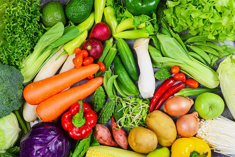 mixed fresh vegetables