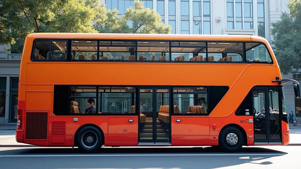 double decker bus size