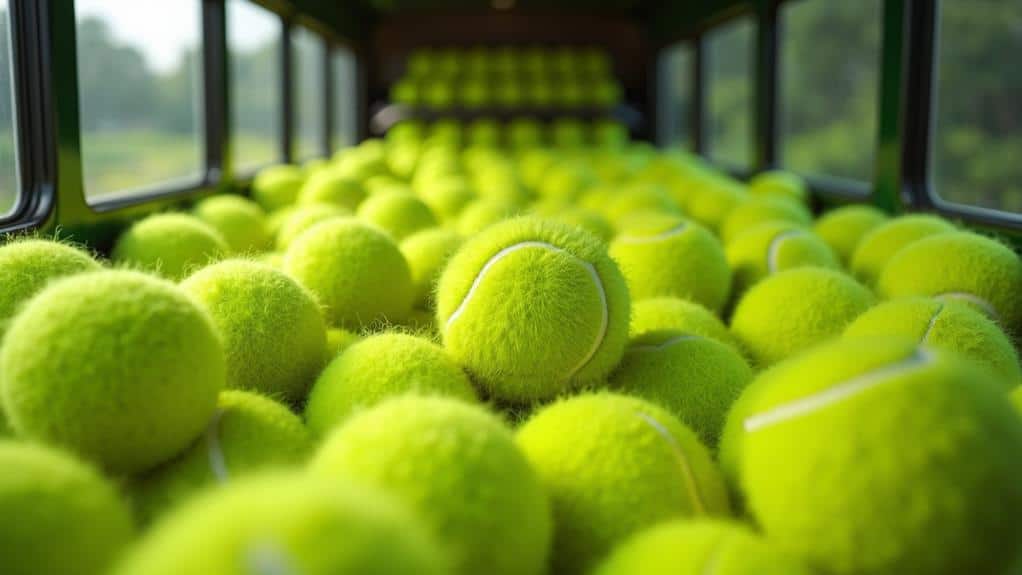 tennis ball volume measurement