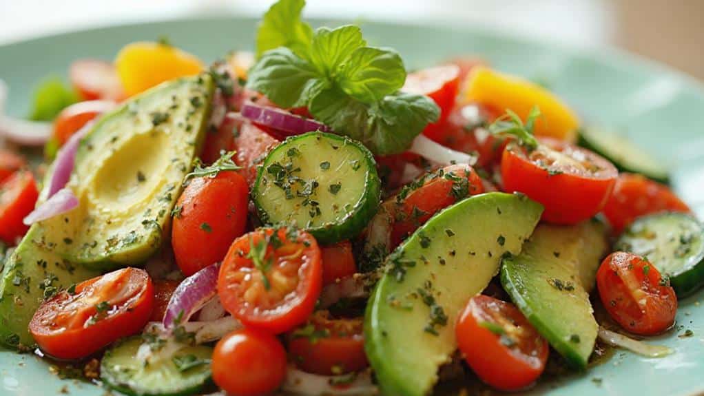 vibrant healthy salad creations