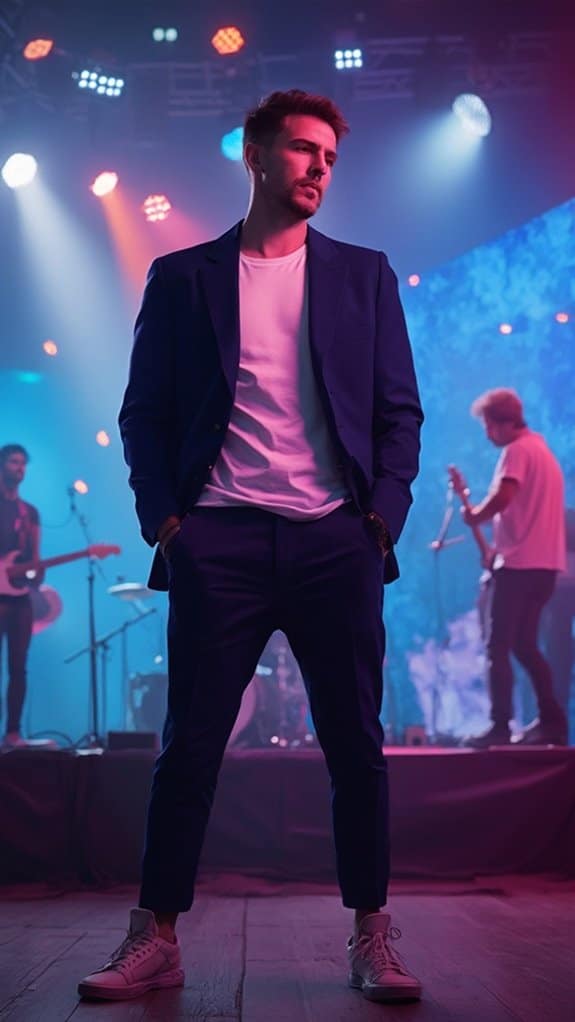 blazer tee sneakers combo