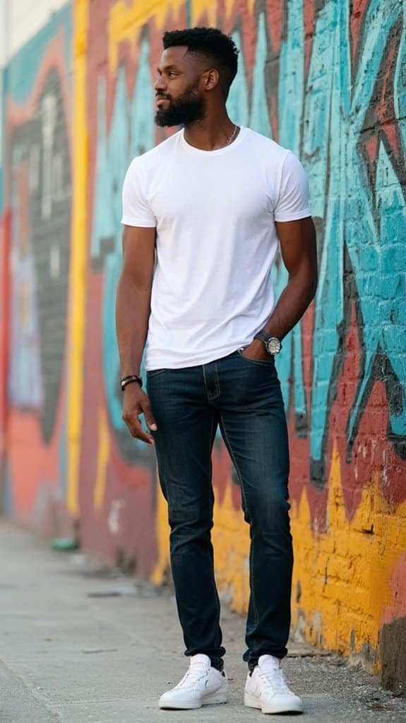 casual outfit t shirt jeans