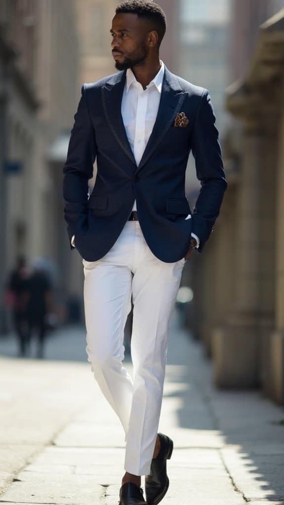elegant suit combination outfit