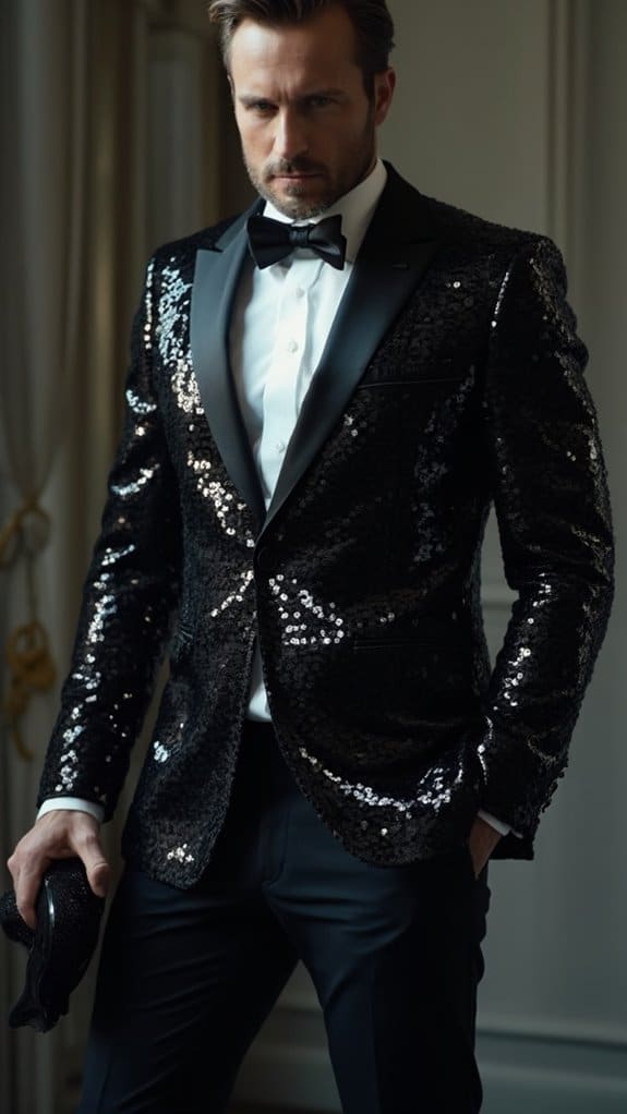 glamorous sequin jacket style