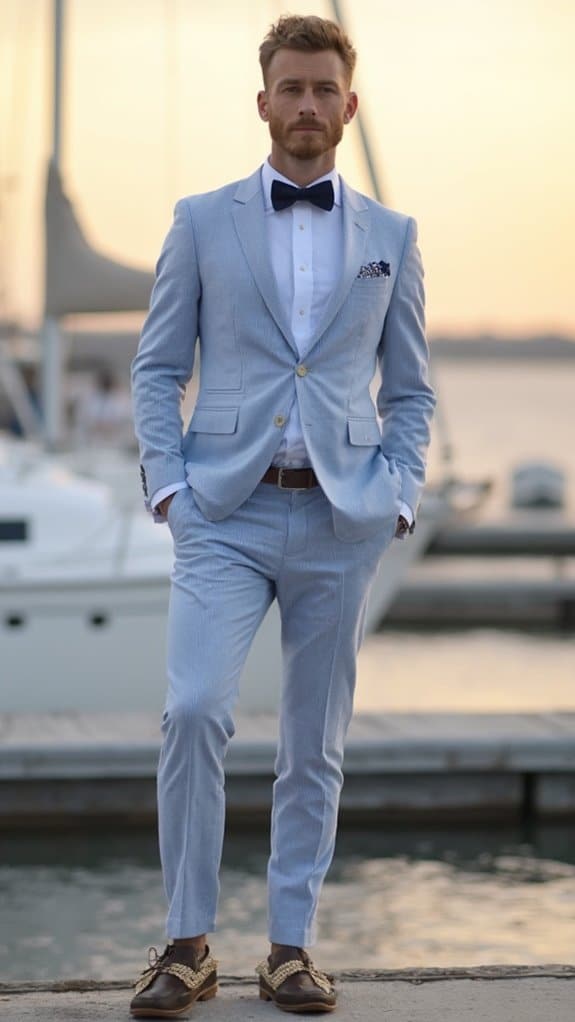 nautical seersucker suit style