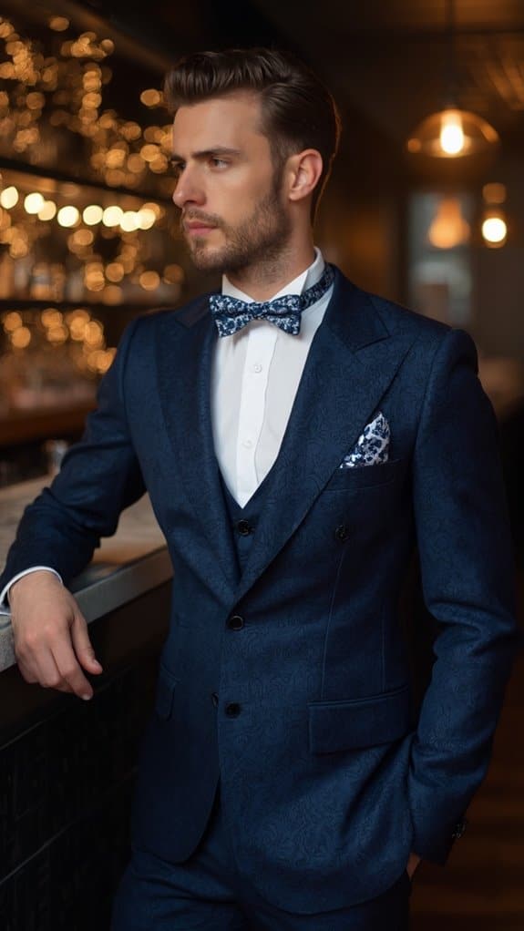 stylish tailored suit fabric