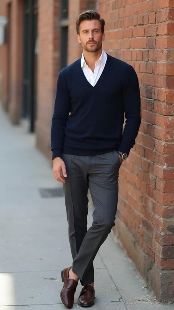 stylish v neck sweater fashion