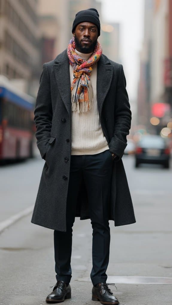 stylish winter outerwear ensemble